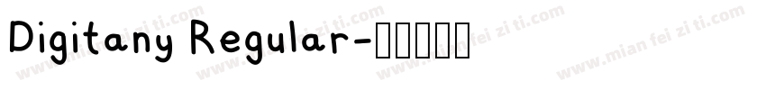 Digitany Regular字体转换